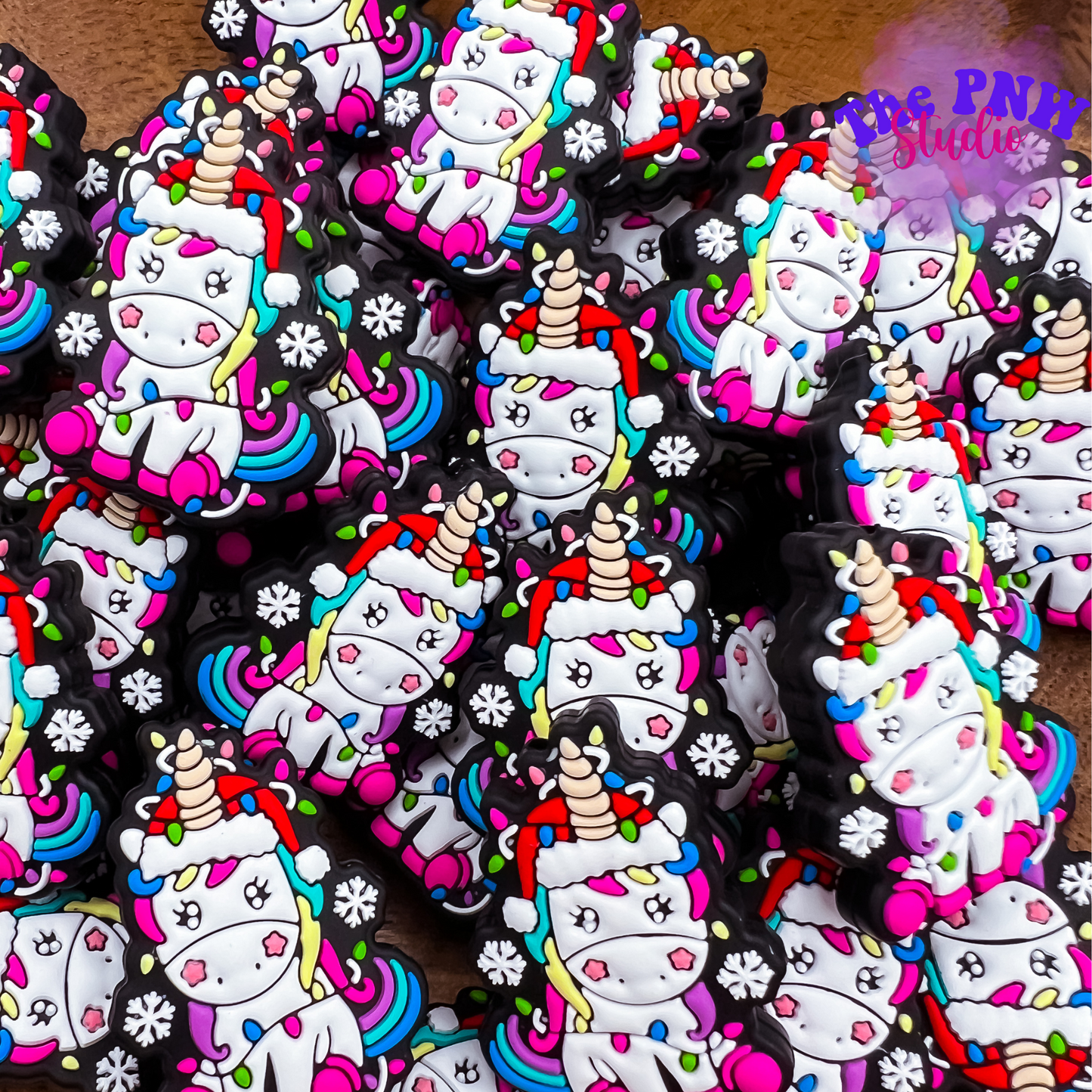 Christmas unicorn focal