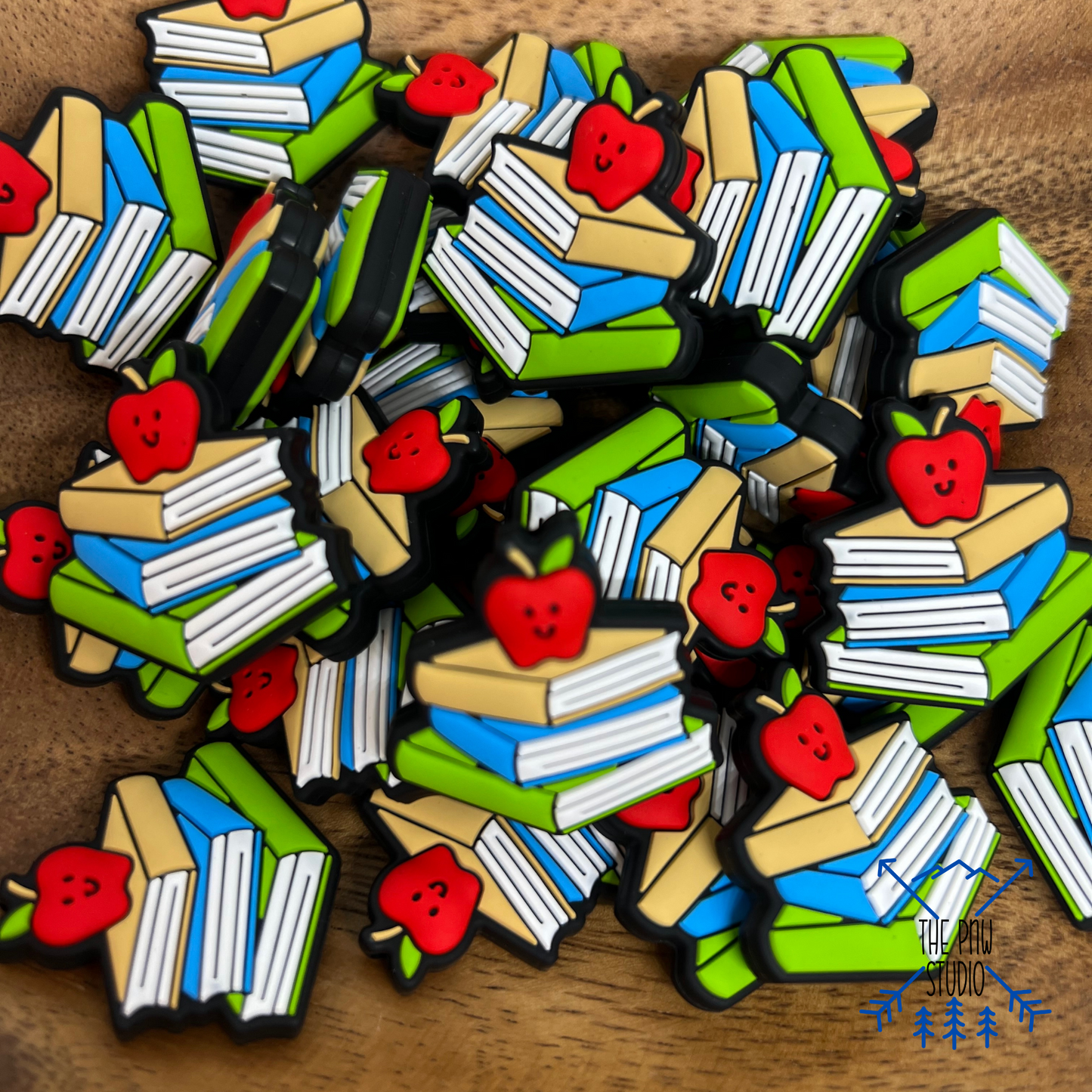 Apple book stack focal