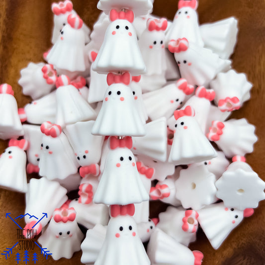 3D pink bow ghost focal