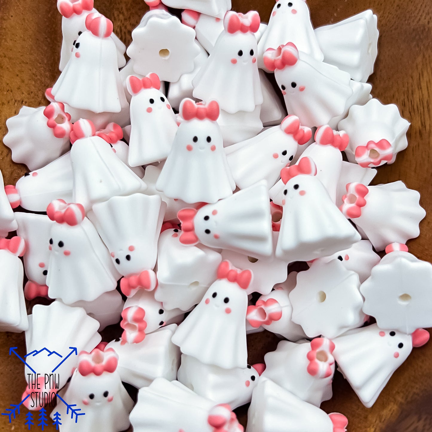 3D pink bow ghost focal